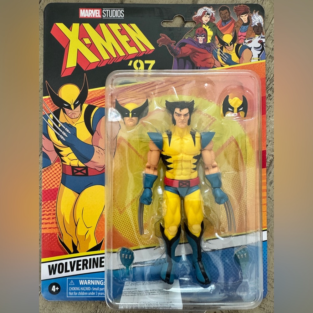Marvel Wolverine Figure — Yellow, Blue & Red Accents